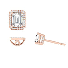 Load image into Gallery viewer, Lucce Montevalle Earrings Emerald Diamond