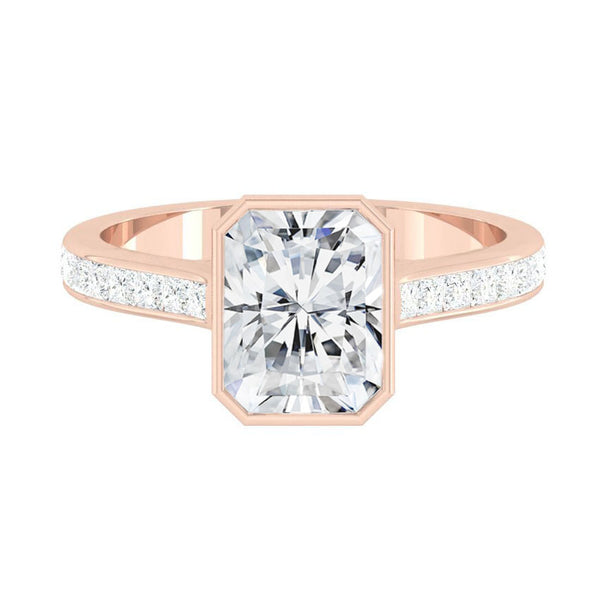 Lucce Carla Channel Radiant Moissanite