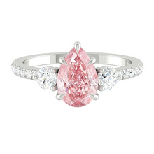 Load image into Gallery viewer, Lucce Siena Pavé Pear Rosé Pink Diamond