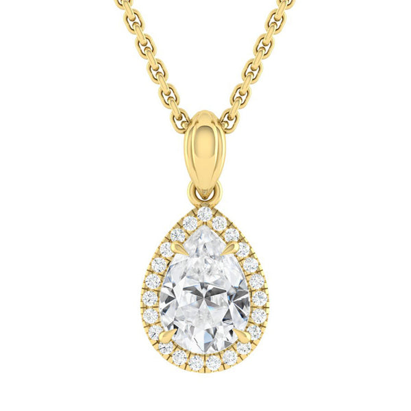 Lucce Montevalle Necklace Pear Diamond