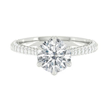 Load image into Gallery viewer, Azalea Luxe Round Diamond Platinum