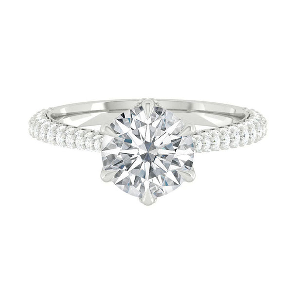 Lucce Azalea Luxe Round Moissanite