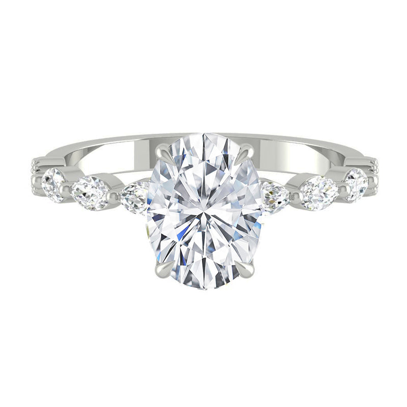 Lucce Paula Oval Moissanite