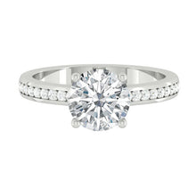 Load image into Gallery viewer, Lucce Kaela Round Lab Diamond 1.27ct D VVS2 Id IGI 18K White Gold