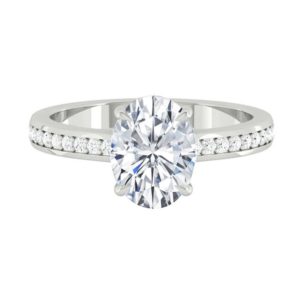 Lucce Kaela Oval Moissanite