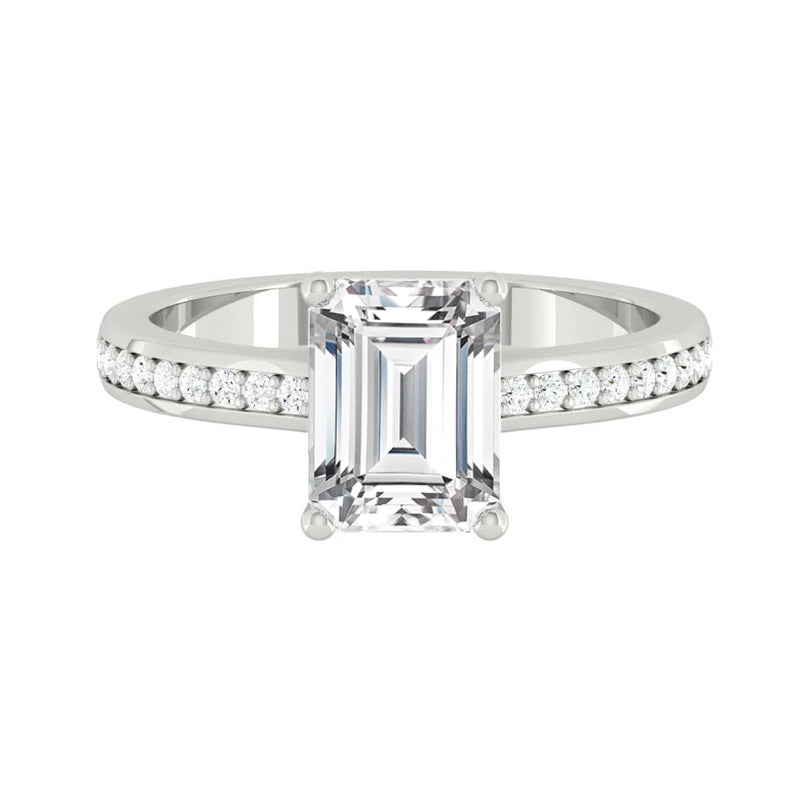 Lucce Kaela Emerald Moissanite