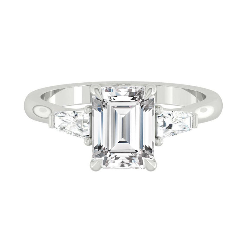 Lucce Sophia Luxe Emerald Moissanite