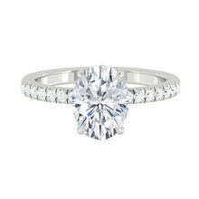 Load image into Gallery viewer, Lucce Verona Pave Oval Moissanite