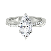 Load image into Gallery viewer, Lucce Fiore Marquise Moissanite