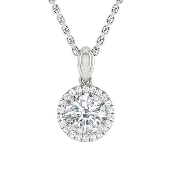 Lucce Montevalle Necklace Round Diamond