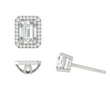 Load image into Gallery viewer, Lucce Montevalle Emerald Earrings 2.34CTW Lab Diamond IGI Platinum