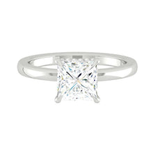 Load image into Gallery viewer, Lucce Verona Princess 0.51ct Lab Diamond D VVS2 Ex IGI 14K White Gold