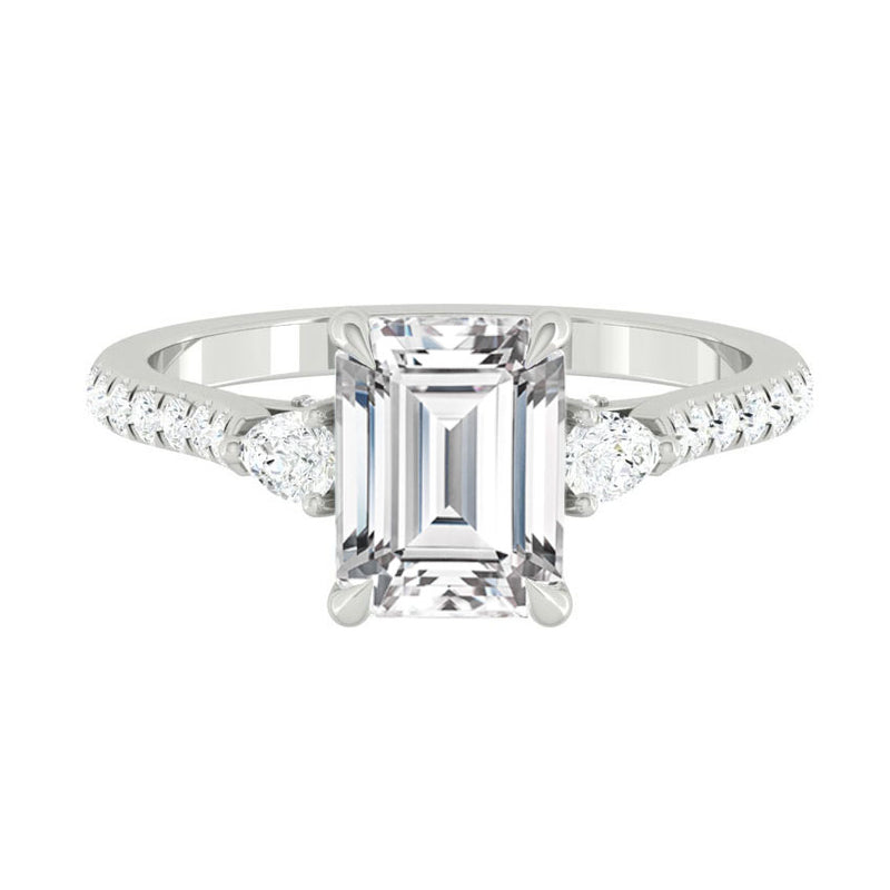 Lucce Sophia Pavé Emerald Diamond