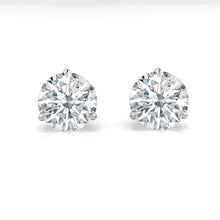 Load image into Gallery viewer, 3 prong Diamond earrings studs philippines
