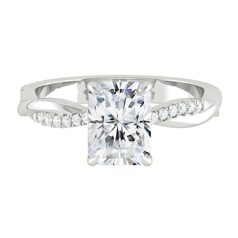 Lucce Fiore Radiant Moissanite