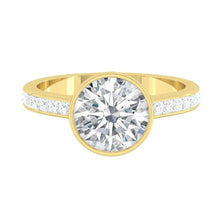 Load image into Gallery viewer, Lucce Carla Channel Round Diamond