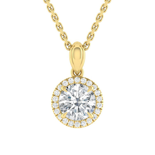 Lucce Montevalle Necklace Round Diamond
