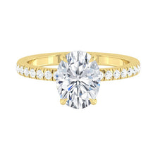 Load image into Gallery viewer, Lucce Verona Pave Oval Moissanite