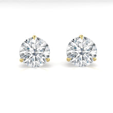 Load image into Gallery viewer, Jasmine Earrings Round Moissanite
