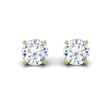 Load image into Gallery viewer, Round cut Diamond Earrings with Hidden Halo Philippines