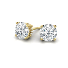 Load image into Gallery viewer, Round cut Diamond Earrings with Hidden Halo Philippines