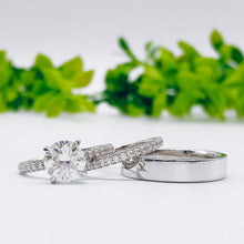 Load image into Gallery viewer, Custom wedding rings gold jewelry moissanite Engagement ring manila philippines Lab Diamond Wedding Bands