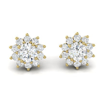 Load image into Gallery viewer, Lab diamond earrings Moissanite Engagement ring Wedding Rings Manila Philippines