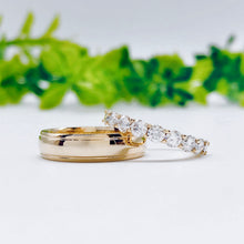 Load image into Gallery viewer, Custom wedding rings gold jewelry moissanite Engagement ring manila philippines Lab Diamond Wedding Bands