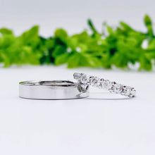 Load image into Gallery viewer, Custom wedding rings gold jewelry moissanite Engagement ring manila philippines Lab Diamond Wedding Bands