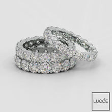 Load and play video in Gallery viewer, Lab diamond Wedding Bands Moissanite Eternity Rings