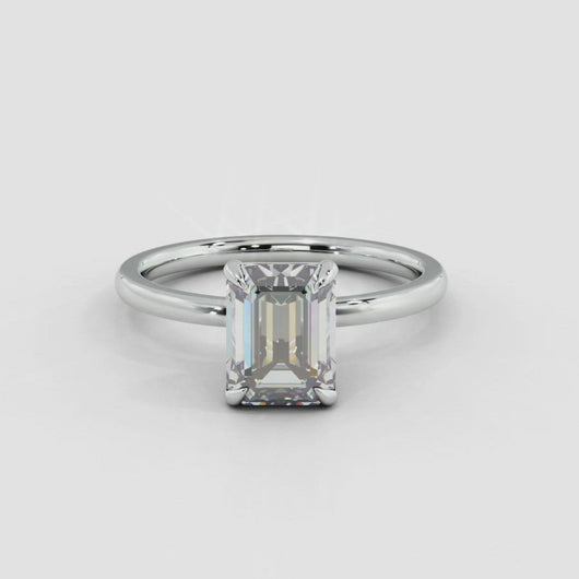 Emerald Lab Diamond Engagement Ring Moissanite Wedding Rings Manila Philippines