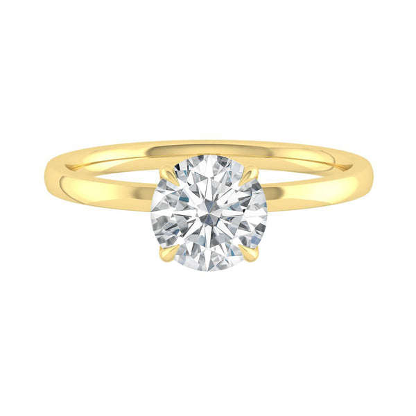 Lucce Lucia Halo Round Moissanite