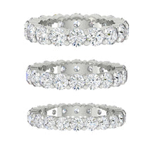 Load image into Gallery viewer, Lab diamond Wedding Bands Moissanite Eternity Rings
