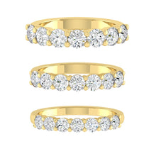 Load image into Gallery viewer, Wedding rings gold jewelry moissanite lab diamond manila philippines Lab diamond Wedding Bands