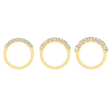 Load image into Gallery viewer, Wedding rings gold jewelry moissanite lab diamond manila philippines Lab Diamond Wedding Bands