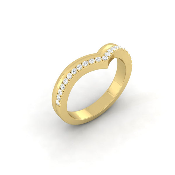 Lucce Lira 0.23ctw Natural Diamond 14K Yellow Gold