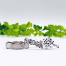 Load image into Gallery viewer, Custom wedding rings gold jewelry moissanite Engagement ring manila philippines Lab Diamond Wedding Bands