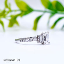 Load image into Gallery viewer, Where to buy Emerald Engagement ring wedding rings gold jewelry trilogy three stone lab diamond manila philippines