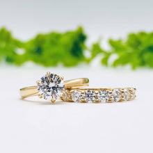 Load image into Gallery viewer, Wedding rings gold jewelry moissanite lab diamond manila philippines Lab Diamond Wedding Bands
