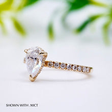Load image into Gallery viewer, Pear Lab diamond Engagement ring Moissanite Wedding Bands Manila Philippines
