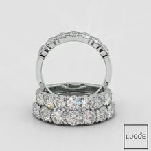 Load and play video in Gallery viewer, Wedding rings gold jewelry moissanite lab diamond manila philippines Lab diamond Wedding Bands