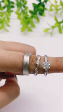 Load and play video in Gallery viewer, Custom wedding rings gold jewelry moissanite Engagement ring manila philippines Lab Diamond Wedding Bands