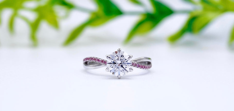 Introducing the Leora Ring: A Dazzling Pink Engagement Ring for the Modern Bride