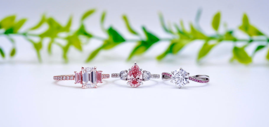 Rosé™ Pink Lab Diamond Engagement Rings
