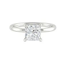 Load image into Gallery viewer, Verona Princess 1.00ct SUPERNOVA Moissanite 14K White Gold
