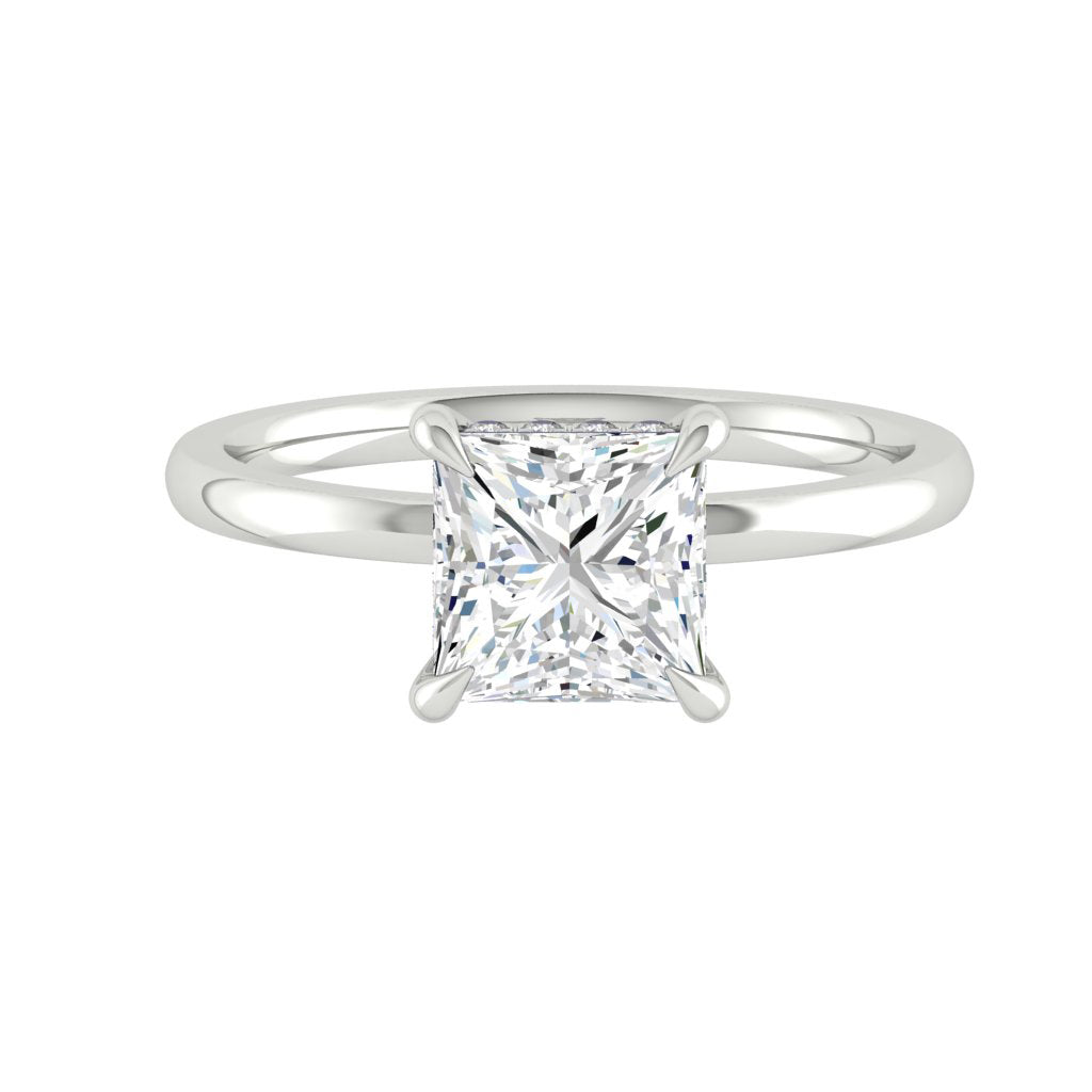 Verona Princess 1.00ct SUPERNOVA Moissanite 14K White Gold