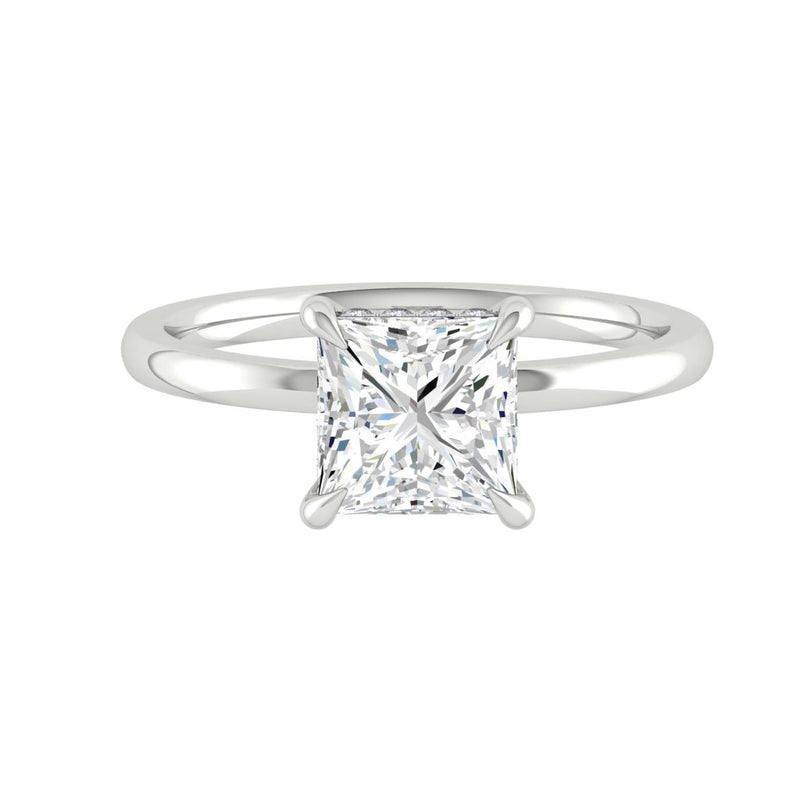 Verona Princess 1.00ct SUPERNOVA Moissanite 14K White Gold