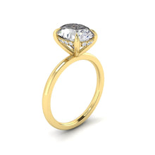 Load image into Gallery viewer, Verona Oval Lab Diamond 0.81ct D VVS2 Ex IGI 18K Yellow Gold
