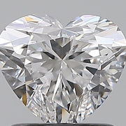 1.03ct HEART Diamond D IF EX - GIA 2557248115