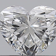0.53ct HEART Diamond D VVS1 EX - GIA 2554533140